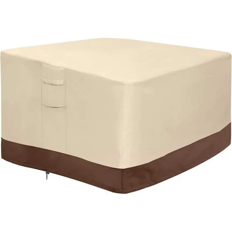 ZHUOXUAN Couverture De Foyer, Couverture De Table De Foyer à Gaz Carrée 100% étanche, Couverture De Meubles De Patio Extérieur Robuste Avec évents Et Poignées, 36 Pouces De Long X 36 Pouces De Large X 20 Pouces De Haut, Beige Et Marron H 3 ZHUOXUAN Couverture De Foyer, Couverture De Table De Foyer à Gaz Carrée 100% étanche, Couverture De Meubles De Patio Extérieur Robuste Avec évents Et Poignées, 36 Pouces De Long X 36 Pouces De Large X 20 Pouces De Haut, Beige Et Marron H