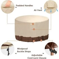 ZHUOXUAN Couverture De Foyer, Couverture De Table De Foyer à Gaz Carrée 100% étanche, Couverture De Meubles De Patio Extérieur Robuste Avec évents Et Poignées, 36 Pouces De Long X 36 Pouces De Large X 20 Pouces De Haut, Beige Et Marron. 7 ZHUOXUAN Couverture De Foyer, Couverture De Table De Foyer à Gaz Carrée 100% étanche, Couverture De Meubles De Patio Extérieur Robuste Avec évents Et Poignées, 36 Pouces De Long X 36 Pouces De Large X 20 Pouces De Haut, Beige Et Marron. -Chauffage d'extérieur Soldes 55417131 3