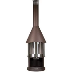 Cheminée D'extérieur Melbourne Brun. Noir. Marque : Buschbeck. Réf. : 140771 - Noir