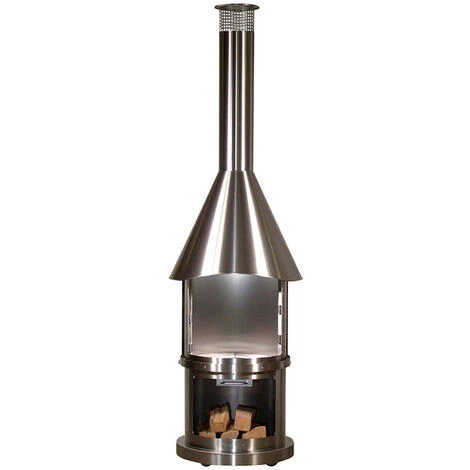 Cheminée D'extérieur Melbourne Inox Brossé. Noir. Marque : Buschbeck. Réf. : 140788 - Noir 4 Cheminée D'extérieur Melbourne Inox Brossé. Noir. Marque : Buschbeck. Réf. : 140788 - Noir – Image 2