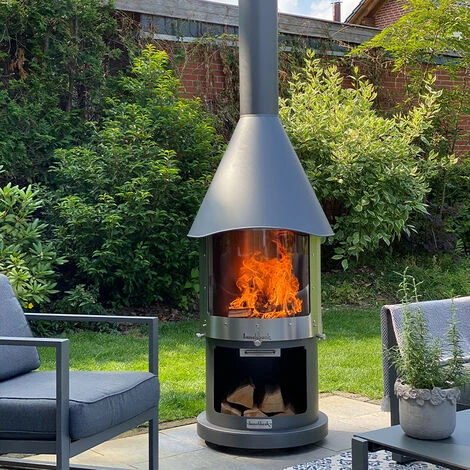 Cheminée D'extérieur Melbourne Inox Brossé. Noir. Marque : Buschbeck. Réf. : 140788 - Noir 6 Cheminée D'extérieur Melbourne Inox Brossé. Noir. Marque : Buschbeck. Réf. : 140788 - Noir – Image 4