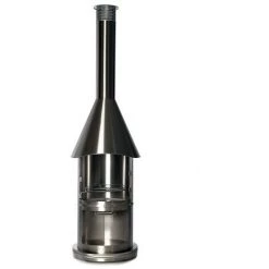 Cheminée D'extérieur Auckland Inox Brossé. Noir. Marque : Buschbeck. Réf. : 140030 - Noir