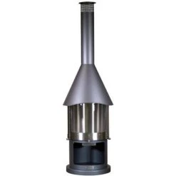 Cheminée D'extérieur Melbourne Anthracite. Noir. Marque : Buschbeck. Réf. : 140757 - Noir