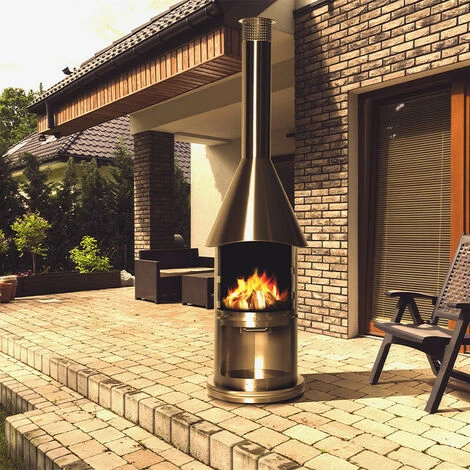 Cheminée D'extérieur Auckland Brun. Noir. Marque : Buschbeck. Réf. : 140023 - Noir 5 Cheminée D'extérieur Auckland Brun. Noir. Marque : Buschbeck. Réf. : 140023 - Noir – Image 3