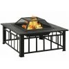 INLIFE Foyer De Jardin Avec Tisonnier 81x81x47 Cm XXL Acier 1 INLIFE Foyer De Jardin Avec Tisonnier 81x81x47 Cm XXL Acier -Chauffage d'extérieur Soldes 55640184 1