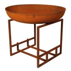 PEREL Brasero - Diamètre 75 Cm - Aspect Rouillé