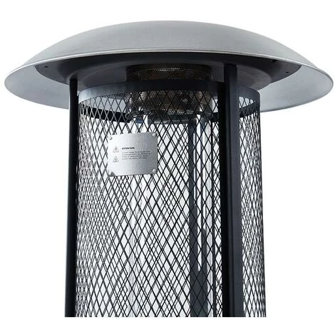 VENTE-UNIQUE.COM Parasol Chauffant Au Gaz En Acier SINOPE - D.61 X H.182 Cm - Gris - Gris Clair 6 VENTE-UNIQUE.COM Parasol Chauffant Au Gaz En Acier SINOPE - D.61 X H.182 Cm - Gris - Gris Clair – Image 4