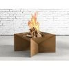 VENTE-UNIQUE.COM Brasero De Jardin Carré En Acier Corten L 50 X P 50 X H 30 Cm MOROGORO - Bronze -Chauffage d'extérieur Soldes 55881702 1