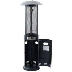 VENTE-UNIQUE.COM Parasol Chauffant Au Gaz En Acier SINOPE - D.61 X H.182 Cm - Noir - Noir 9 VENTE-UNIQUE.COM Parasol Chauffant Au Gaz En Acier SINOPE - D.61 X H.182 Cm - Noir - Noir -Chauffage d'extérieur Soldes 55882213 3