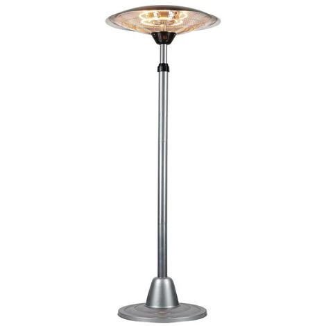 VENTE-UNIQUE.COM Parasol Chauffant électrique Sur Pied MITIS - L60,5 X P60,5 X H210 Cm - Gris 4 VENTE-UNIQUE.COM Parasol Chauffant électrique Sur Pied MITIS - L60,5 X P60,5 X H210 Cm - Gris – Image 2