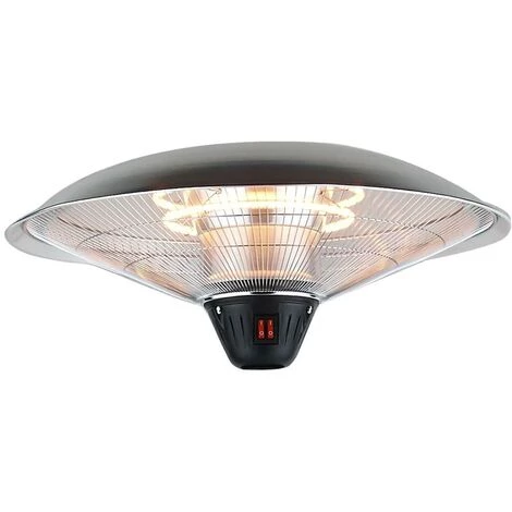 VENTE-UNIQUE.COM Parasol Chauffant électrique Sur Pied MITIS - L60,5 X P60,5 X H210 Cm - Gris 5 VENTE-UNIQUE.COM Parasol Chauffant électrique Sur Pied MITIS - L60,5 X P60,5 X H210 Cm - Gris – Image 3