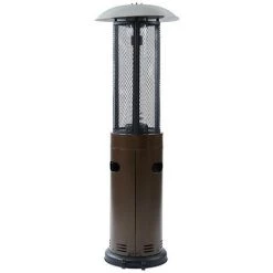 VENTE-UNIQUE.COM Parasol Chauffant Au Gaz En Acier SINOPE - D.61 X H.182 Cm - Bronze - Bronze -Chauffage d'extérieur Soldes 55882882 4