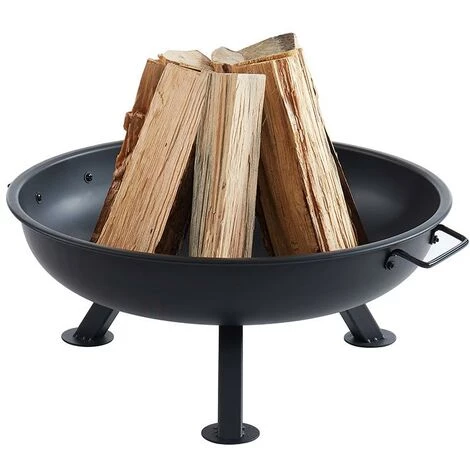 VENTE-UNIQUE.COM Brasero De Jardin Rond En Acier RIGEL - D.56cm X H.24cm - Noir - Noir 4 VENTE-UNIQUE.COM Brasero De Jardin Rond En Acier RIGEL - D.56cm X H.24cm - Noir - Noir – Image 2