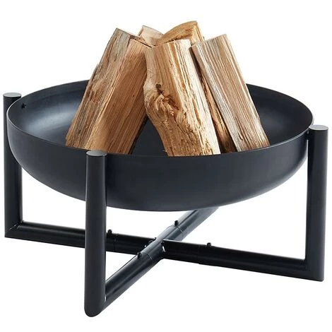VENTE-UNIQUE.COM Brasero De Jardin Rond En Acier OGMA - D.60cm X H.30cm - Noir - Noir 4 VENTE-UNIQUE.COM Brasero De Jardin Rond En Acier OGMA - D.60cm X H.30cm - Noir - Noir – Image 2