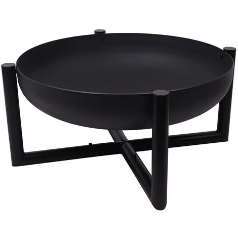 VENTE-UNIQUE.COM Brasero De Jardin Rond En Acier OGMA - D.60cm X H.30cm - Noir - Noir 6 VENTE-UNIQUE.COM Brasero De Jardin Rond En Acier OGMA - D.60cm X H.30cm - Noir - Noir – Image 4