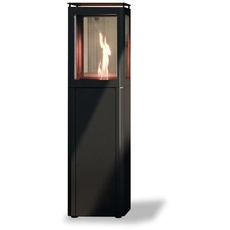 FARO BARCELONA Chauffage Extérieur POB Faro Qube Noir Mat à Pellets 3 FARO BARCELONA Chauffage Extérieur POB Faro Qube Noir Mat à Pellets