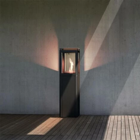 FARO BARCELONA Chauffage Extérieur POB Faro Qube Noir Mat à Pellets 4 FARO BARCELONA Chauffage Extérieur POB Faro Qube Noir Mat à Pellets – Image 2