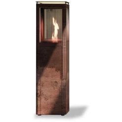 FARO BARCELONA Chauffage Extérieur POB Faro Qube En Acier Corten à Pellets