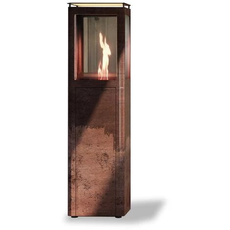 FARO BARCELONA Chauffage Extérieur POB Faro Qube En Acier Corten à Pellets 3 FARO BARCELONA Chauffage Extérieur POB Faro Qube En Acier Corten à Pellets