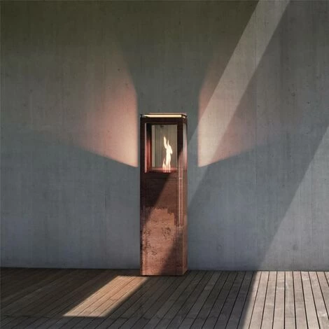 FARO BARCELONA Chauffage Extérieur POB Faro Qube En Acier Corten à Pellets 4 FARO BARCELONA Chauffage Extérieur POB Faro Qube En Acier Corten à Pellets – Image 2