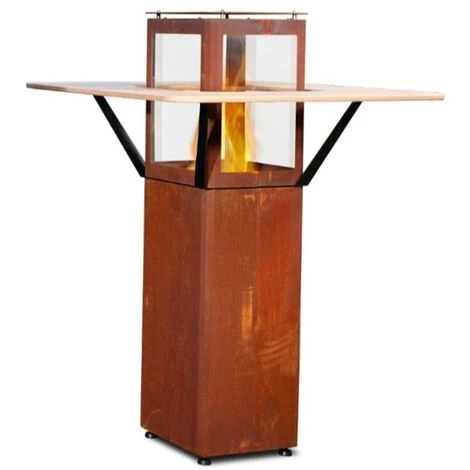 FARO BARCELONA Chauffage Extérieur POB Faro Qube En Acier Corten à Pellets 5 FARO BARCELONA Chauffage Extérieur POB Faro Qube En Acier Corten à Pellets – Image 3