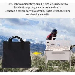 SUPERSELLER Réchaud De Camping Ultra-léger Pliable à Bois Réchaud De Camping En Acier Inoxydable Avec Sac De Rangement Pour Camping En Plein Air Pique-nique Randonnée Barbecue - S 9 SUPERSELLER Réchaud De Camping Ultra-léger Pliable à Bois Réchaud De Camping En Acier Inoxydable Avec Sac De Rangement Pour Camping En Plein Air Pique-nique Randonnée Barbecue - S -Chauffage d'extérieur Soldes 56090766 3
