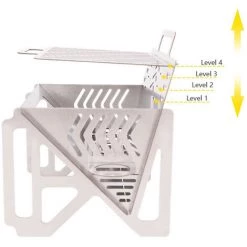 SUPERSELLER Réchaud De Camping Ultra-léger Pliable à Bois Réchaud De Camping En Acier Inoxydable Avec Sac De Rangement Pour Camping En Plein Air Pique-nique Randonnée Barbecue - S 10 SUPERSELLER Réchaud De Camping Ultra-léger Pliable à Bois Réchaud De Camping En Acier Inoxydable Avec Sac De Rangement Pour Camping En Plein Air Pique-nique Randonnée Barbecue - S -Chauffage d'extérieur Soldes 56090766 4