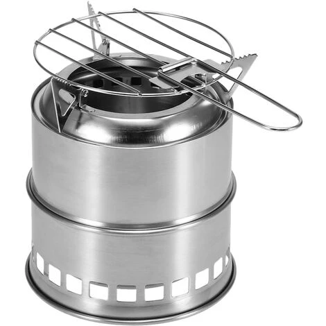 SUPERSELLER Réchaud De Camping Pliant Portable Cuisson En Plein Air Poêle à Bois Avec Plateau à Alcool Et Filet De Gril Randonnée Sac à Dos Pique-nique Barbecue - Cuisinière Et Gril 3 SUPERSELLER Réchaud De Camping Pliant Portable Cuisson En Plein Air Poêle à Bois Avec Plateau à Alcool Et Filet De Gril Randonnée Sac à Dos Pique-nique Barbecue - Cuisinière Et Gril