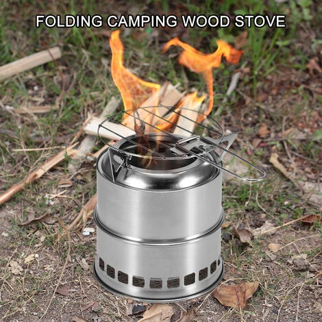 SUPERSELLER Réchaud De Camping Pliant Portable Cuisson En Plein Air Poêle à Bois Avec Plateau à Alcool Et Filet De Gril Randonnée Sac à Dos Pique-nique Barbecue - Cuisinière Et Gril 6 SUPERSELLER Réchaud De Camping Pliant Portable Cuisson En Plein Air Poêle à Bois Avec Plateau à Alcool Et Filet De Gril Randonnée Sac à Dos Pique-nique Barbecue - Cuisinière Et Gril – Image 4