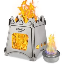 Lixada Réchaud à Bois Pliant Compact En Titane Avec Mini Réchaud à Alcool Pour Camping En Plein Air Cuisine Pique-nique - Poêle à Bois Avec Réchaud à Alcool 8 Lixada Réchaud à Bois Pliant Compact En Titane Avec Mini Réchaud à Alcool Pour Camping En Plein Air Cuisine Pique-nique - Poêle à Bois Avec Réchaud à Alcool -Chauffage d'extérieur Soldes 56090925 2