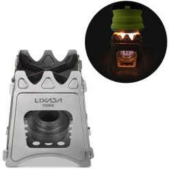 Lixada Réchaud à Bois Pliant Compact En Titane Avec Mini Réchaud à Alcool Pour Camping En Plein Air Cuisine Pique-nique - Poêle à Bois Avec Réchaud à Alcool 10 Lixada Réchaud à Bois Pliant Compact En Titane Avec Mini Réchaud à Alcool Pour Camping En Plein Air Cuisine Pique-nique - Poêle à Bois Avec Réchaud à Alcool -Chauffage d'extérieur Soldes 56090925 4