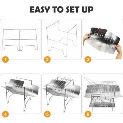 SUPERSELLER Pliant Barbecue Grill Camp Grill Mini Grill Extérieur En Acier Inoxydable Support De Bois De Chauffage Portable Charbon De Bois Camping Poêle Outil De Pique-Nique Pour La Maison Parc Kitcken Utilisation Du Barbecue - Type 2 à L'exclusion Du Filet De Grill 9 SUPERSELLER Pliant Barbecue Grill Camp Grill Mini Grill Extérieur En Acier Inoxydable Support De Bois De Chauffage Portable Charbon De Bois Camping Poêle Outil De Pique-Nique Pour La Maison Parc Kitcken Utilisation Du Barbecue - Type 2 à L'exclusion Du Filet De Grill -Chauffage d'extérieur Soldes 56090993 3