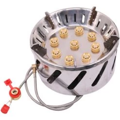 SUPERSELLER Réchaud De Camping à 9 Têtes En Acier Inoxydable Camping En Plein Air Tour De Pique-nique Réchaud Portable à 9 Trous - Argent 9 SUPERSELLER Réchaud De Camping à 9 Têtes En Acier Inoxydable Camping En Plein Air Tour De Pique-nique Réchaud Portable à 9 Trous - Argent -Chauffage d'extérieur Soldes 56091017 3