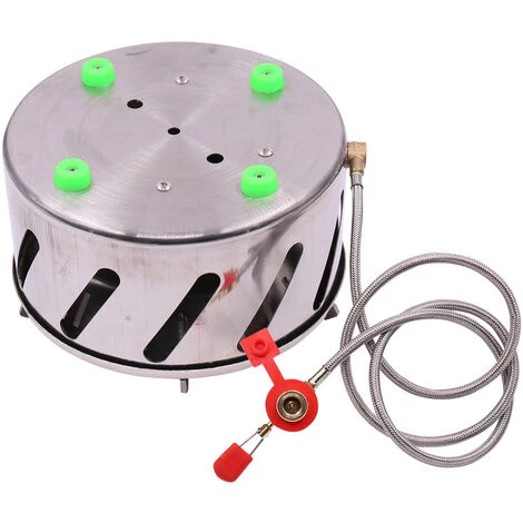 SUPERSELLER Réchaud De Camping à 9 Têtes En Acier Inoxydable Camping En Plein Air Tour De Pique-nique Réchaud Portable à 9 Trous - Argent 6 SUPERSELLER Réchaud De Camping à 9 Têtes En Acier Inoxydable Camping En Plein Air Tour De Pique-nique Réchaud Portable à 9 Trous - Argent – Image 4