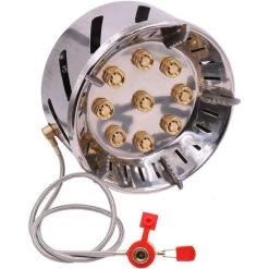 SUPERSELLER Réchaud De Camping à 9 Têtes En Acier Inoxydable Camping En Plein Air Tour De Pique-nique Réchaud Portable à 9 Trous - Argent 11 SUPERSELLER Réchaud De Camping à 9 Têtes En Acier Inoxydable Camping En Plein Air Tour De Pique-nique Réchaud Portable à 9 Trous - Argent -Chauffage d'extérieur Soldes 56091017 5