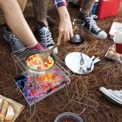 SUPERSELLER Grille De Barbecue Portable En Acier Inoxydable Pour Extérieur, Gril à Charbon De Bois Pour Camping En Plein Air, Parc à Domicile De Pique-nique - Type B --- Avec Filet à Mailles Et Clip De Filet 11 SUPERSELLER Grille De Barbecue Portable En Acier Inoxydable Pour Extérieur, Gril à Charbon De Bois Pour Camping En Plein Air, Parc à Domicile De Pique-nique - Type B --- Avec Filet à Mailles Et Clip De Filet -Chauffage d'extérieur Soldes 56091331 5