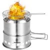 TOMSHOO Améliorez Le Réchaud De Camping Et Le Réchaud De Randonnée Avec Plaque De Frêne De Bois Et Poignée Pliable, Réchaud à Bois Pliable Et Coupe-vent Portable, Réchaud à Alcool Compact En Acier Inoxydable, Camping En Plein Air, Randonnée, Pique-nique, Barbecue 1 TOMSHOO Améliorez Le Réchaud De Camping Et Le Réchaud De Randonnée Avec Plaque De Frêne De Bois Et Poignée Pliable, Réchaud à Bois Pliable Et Coupe-vent Portable, Réchaud à Alcool Compact En Acier Inoxydable, Camping En Plein Air, Randonnée, Pique-nique, Barbecue -Chauffage d'extérieur Soldes 56091463 1