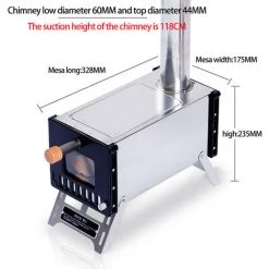SUPERSELLER Four De Camping Portable Pliant Fours à Bois Hiver Chauffage Extérieur Cuisson Ustensiles De Cuisine En Acier Inoxydable Outil De Cuisson Au Bois De Chauffage Avec Tuyaux De Cheminée Pour La Randonnée - Type A 9 SUPERSELLER Four De Camping Portable Pliant Fours à Bois Hiver Chauffage Extérieur Cuisson Ustensiles De Cuisine En Acier Inoxydable Outil De Cuisson Au Bois De Chauffage Avec Tuyaux De Cheminée Pour La Randonnée - Type A -Chauffage d'extérieur Soldes 56091476 3