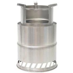 SUPERSELLER Pliable Camping Brûleur à Bois En Acier Inoxydable Portable Extérieur Cuisson Brûleur Bois Chauffage Pour Randonnée Pêche Pique-nique Barbecue - Argent