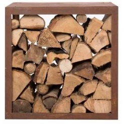 INLIFE RedFire Abri De Stockage Du Bois De Chauffage Hodr Rouillé 88519 -Chauffage d'extérieur Soldes 56254112 3
