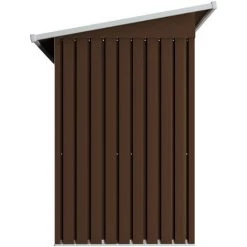 INLIFE Abri De Stockage Pour Jardin Marron 194x121x181 Cm Acier -Chauffage d'extérieur Soldes 56254647 4
