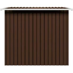 INLIFE Abri De Stockage Pour Jardin Marron 194x121x181 Cm Acier -Chauffage d'extérieur Soldes 56254647 5