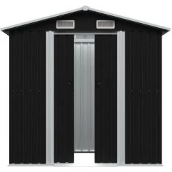 INLIFE Abri De Stockage Pour Jardin Anthracite Acier 204x132x186 Cm 9 INLIFE Abri De Stockage Pour Jardin Anthracite Acier 204x132x186 Cm -Chauffage d'extérieur Soldes 56254672 3
