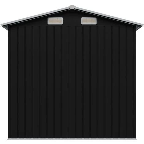 INLIFE Abri De Stockage Pour Jardin Anthracite Acier 204x132x186 Cm 7 INLIFE Abri De Stockage Pour Jardin Anthracite Acier 204x132x186 Cm – Image 5