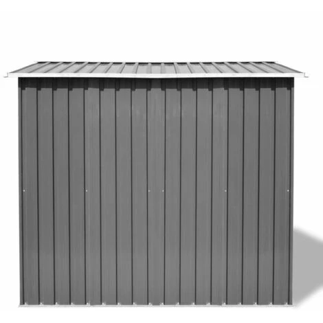 INLIFE Abri De Stockage Pour Jardin Métal Gris 257 X 205 X 178 Cm 5 INLIFE Abri De Stockage Pour Jardin Métal Gris 257 X 205 X 178 Cm – Image 3