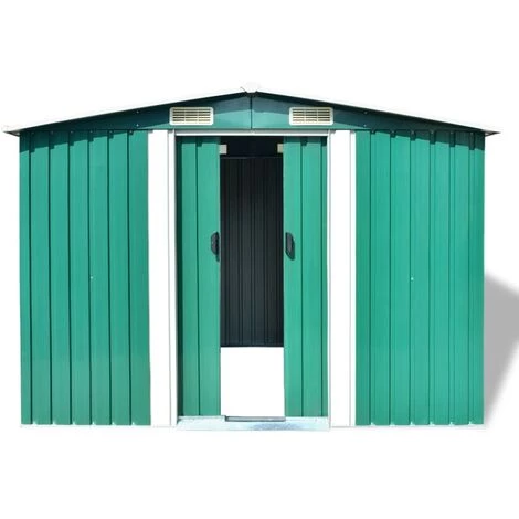 INLIFE Abri De Stockage Pour Jardin Métal Vert 257 X 205 X 178 Cm 3 INLIFE Abri De Stockage Pour Jardin Métal Vert 257 X 205 X 178 Cm