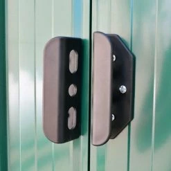 INLIFE Abri De Stockage Pour Jardin Métal Vert 257 X 205 X 178 Cm 11 INLIFE Abri De Stockage Pour Jardin Métal Vert 257 X 205 X 178 Cm -Chauffage d'extérieur Soldes 56254811 5