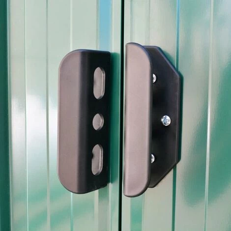 INLIFE Abri De Stockage Pour Jardin Métal Vert 257 X 205 X 178 Cm 7 INLIFE Abri De Stockage Pour Jardin Métal Vert 257 X 205 X 178 Cm – Image 5