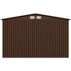 INLIFE Abri De Stockage Pour Jardin Marron 257x205x178 Cm Acier 11 INLIFE Abri De Stockage Pour Jardin Marron 257x205x178 Cm Acier -Chauffage d'extérieur Soldes 56254818 5