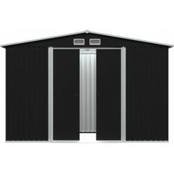 INLIFE Abri De Stockage Pour Jardin Anthracite Acier 257x205x178 Cm 9 INLIFE Abri De Stockage Pour Jardin Anthracite Acier 257x205x178 Cm -Chauffage d'extérieur Soldes 56254820 3